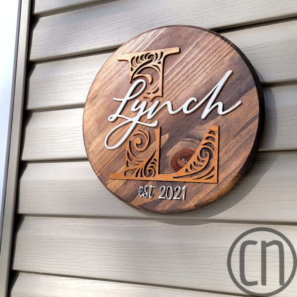 Personalized Round Name Sign