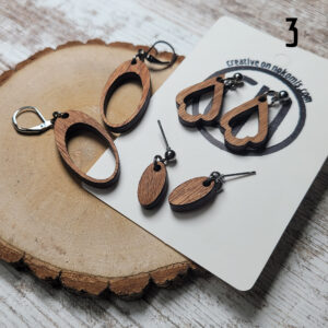 Wood Earrings – SETS OF 3