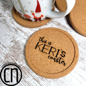 Personalized Cork Coasters – SET OF 4