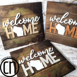 “Welcome” Pallet Signs 10″