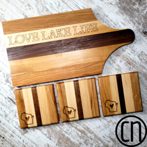 Handmade in Wisconsin Serving Boards & Coasters