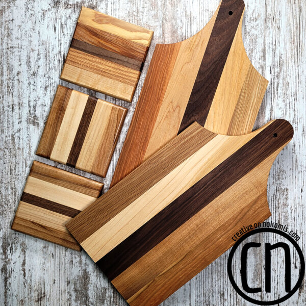 Handmade in Wisconsin Serving Boards and Coasters